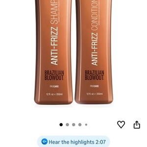 Brazilian Blowout Anti-Frizz Shampoo & Conditioner Set - Copper Brown